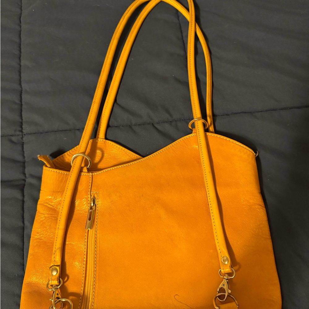 Florence Eiseman Vibrant Yellow Shoulder Bag